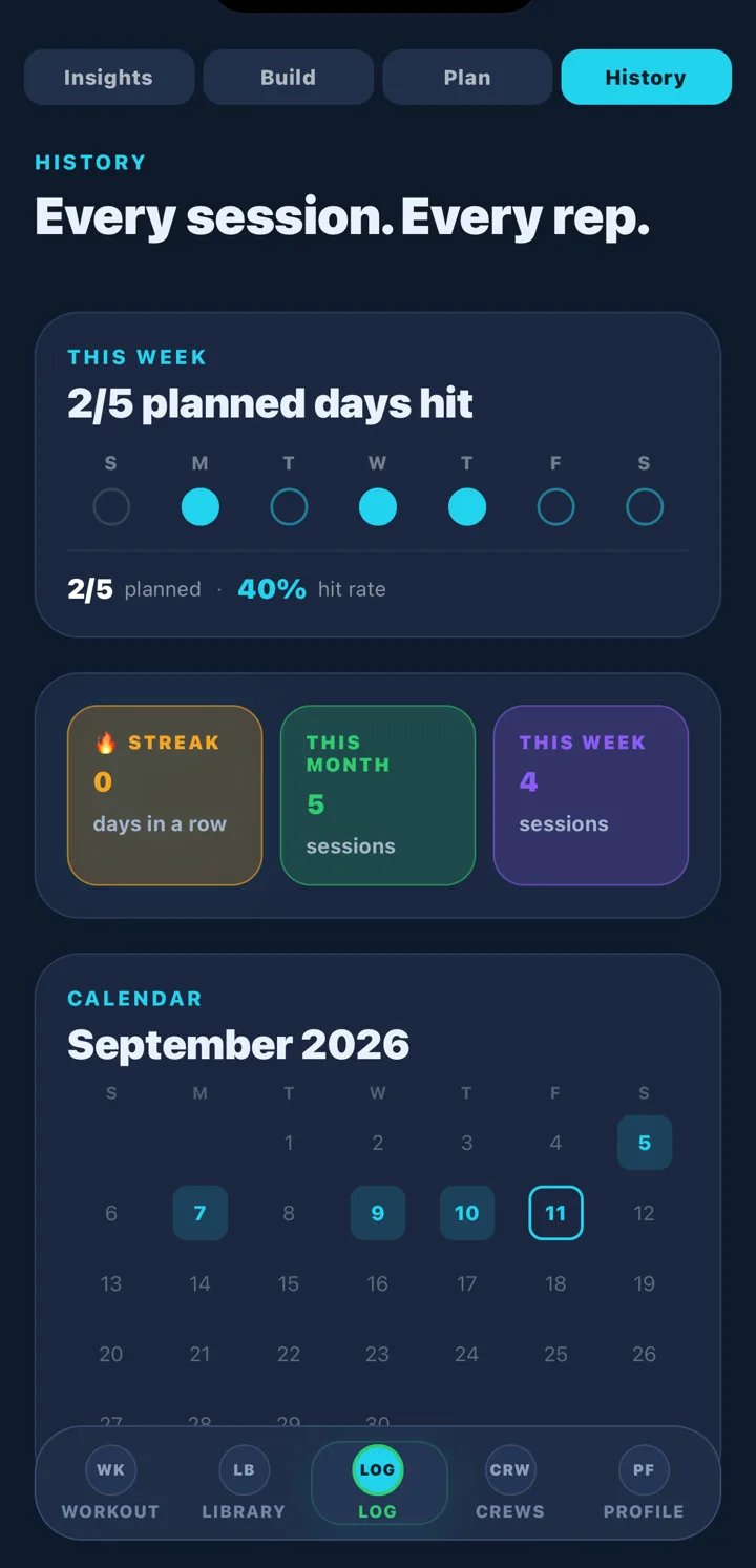 History calendar
